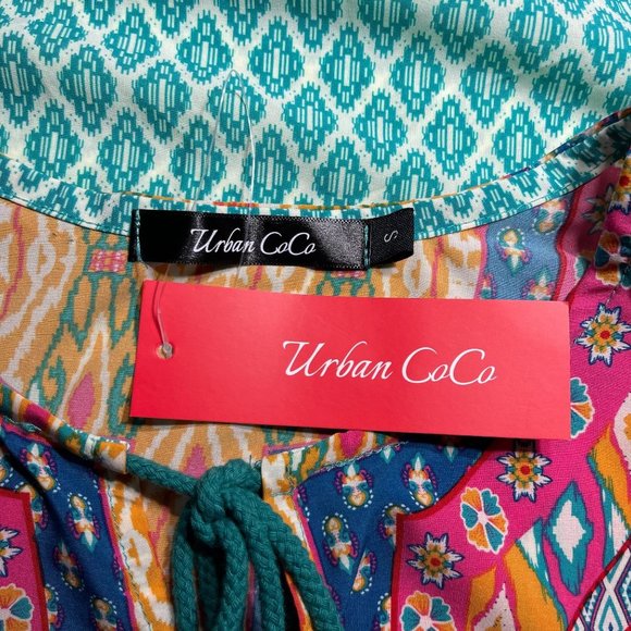 Urban co co dress multicolor long sleeve size S - Picture 6 of 14